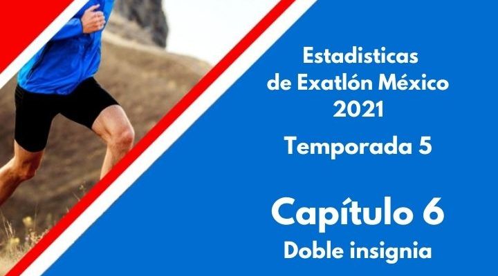 Estadísticas de Exatlón México 2021, Temporada 5, Capítulo 6, Doble insignia del Exatlón, lunes 23 de agosto 2021