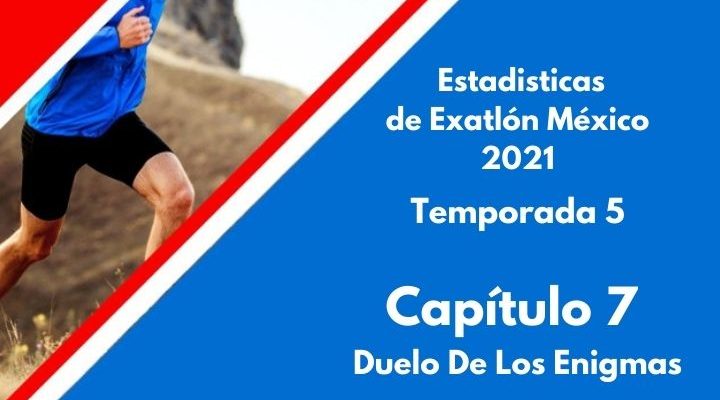 Estadísticas de Exatlón México 2021, Temporada 5, Capítulo 7,Duelo De Los Enigmas, baggy, martes 24 de agosto 2021